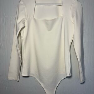 Abercrombie & Fitch Soft Collection Cream bodysuit